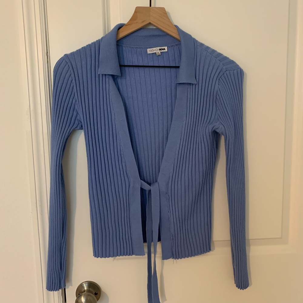 Fashion Nova Tie Front Cardigan